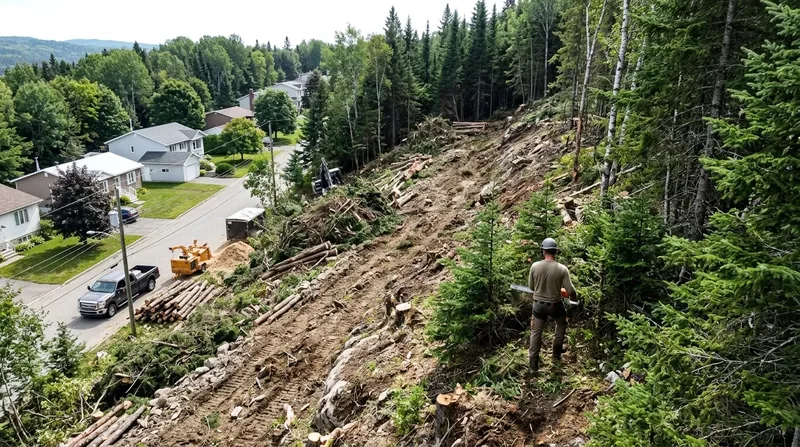 Deboisement de terrain Saguenay